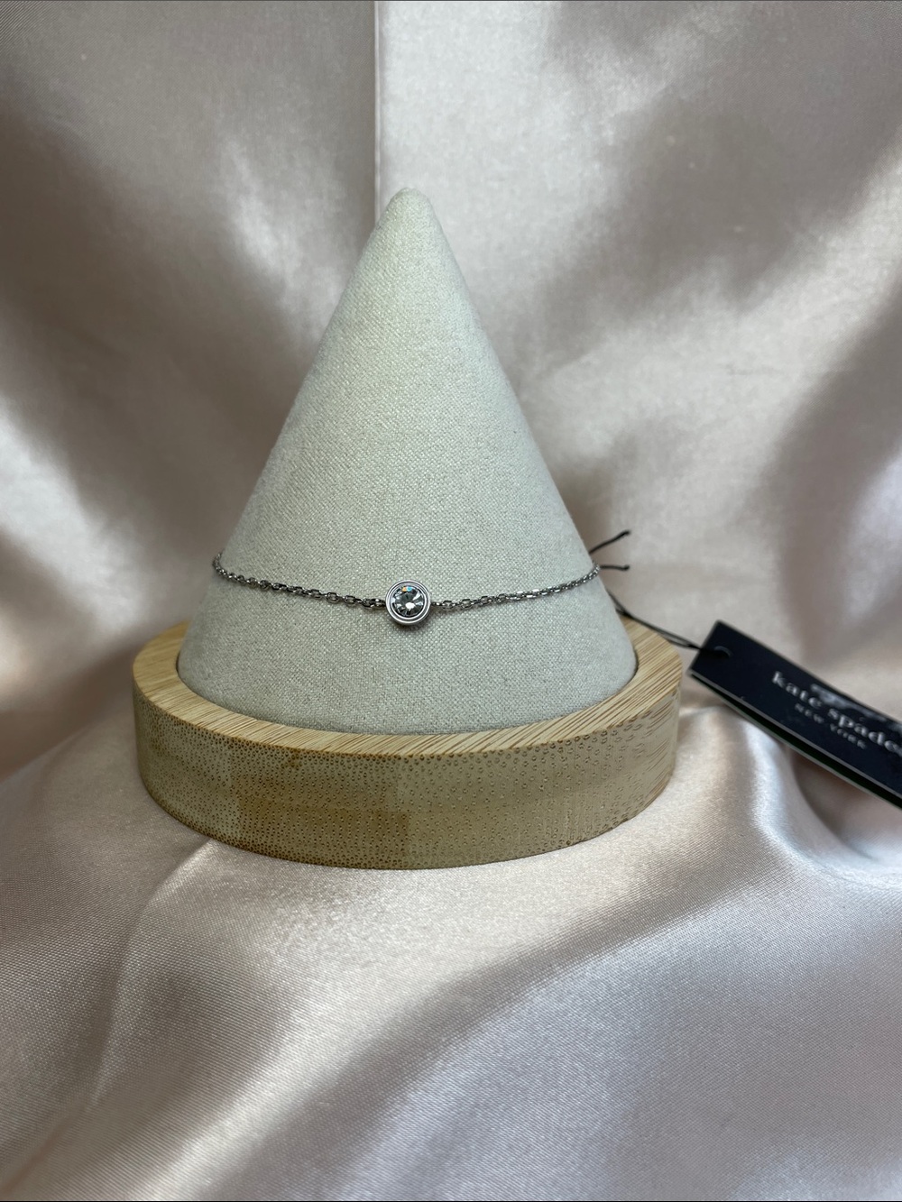Kate Spade Set In Stone Solitaire Bracelet in SIlver - NWT $58 MSRP - Picture 2 of 8